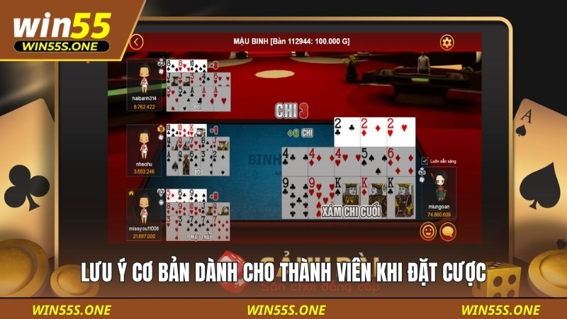 Lưu ý cơ bản dành cho thành viên khi đặt cược