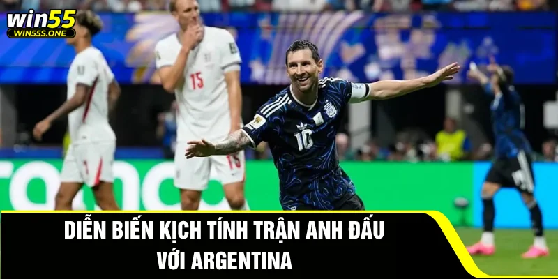 Diễn biến kịch tính trận Anh đấu với Argentina