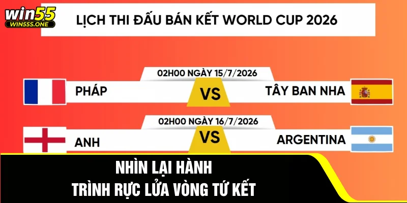 Nhìn lại hành trình rực lửa vòng tứ kết