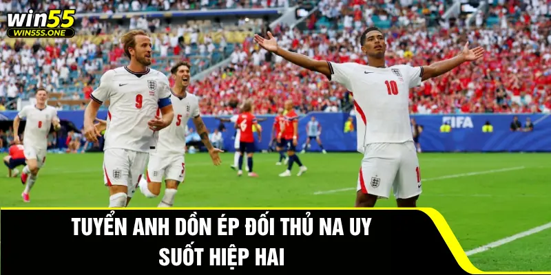 Tuyển Anh dồn ép đối thủ Na Uy suốt hiệp hai